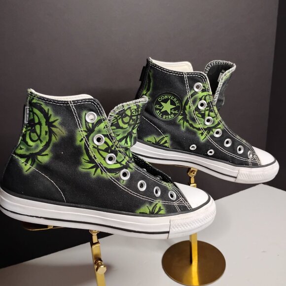 Converse Chuck Taylor All Star Pro 2000s Black & Green High Top Mens Size 5 - Picture 8 of 16